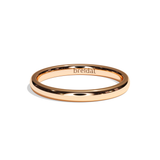 Alliance Homme Demi-Jonc Plat - Fidèle 2 mm