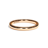 Alliance Homme Demi-Jonc Plat - Fidèle 2 mm