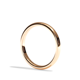 Alliance Homme Demi-Jonc Plat - Fidèle 2 mm
