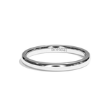 Alliance Homme Demi-Jonc Plat - Fidèle 2 mm