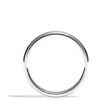 Alliance Homme Demi-Jonc Plat - Fidèle 2 mm