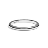 Alliance Homme Demi-Jonc - Parisien 2,5 mm