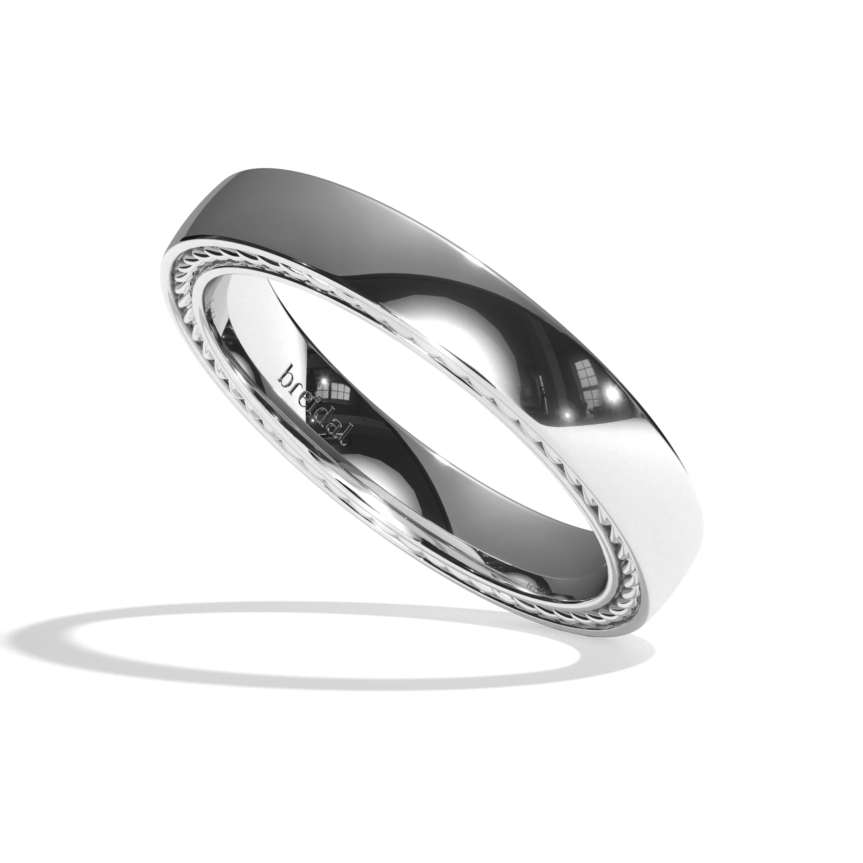 Alliance Homme Or Blanc - Astucieux 3 mm