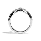 Bague en V incurvée Diamant - Majestueuse
