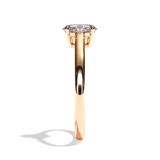 Bague solitaire diamant oval platine - Précieuse