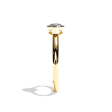 Bague solitaire diamant poire or rose - Élégante