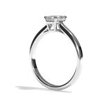Bague solitaire diamant radiant or rose - Précieuse