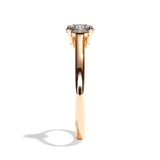 Bague solitaire diamant rond or blanc - Précieuse