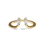 Bague Toi et Moi Diamant Navette - Sereine