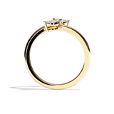 Bague Toi et Moi Diamant Navette or rose - Vivante