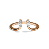 Bague Toi et Moi Diamant Navette - Sereine