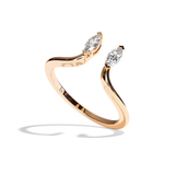 Bague Toi et Moi Diamant Navette - Sereine