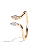 Bague Toi et Moi Diamant Navette - Sereine