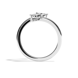 Bague toi et moi diamant navette or blanc - Vivante