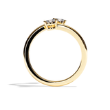 Bague Toi et Moi Diamant Ovale or jaune - Vivante