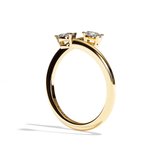 Bague Toi et Moi Diamant Ovale or jaune - Vivante