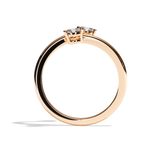 Bague Toi et Moi Diamant Ovale or jaune - Vivante