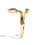 Bague Toi et Moi Diamant Poire / Navette - Digne Entourée