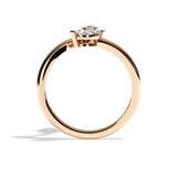 Bague Toi et Moi Diamant Poire / Navette - Digne Entourée