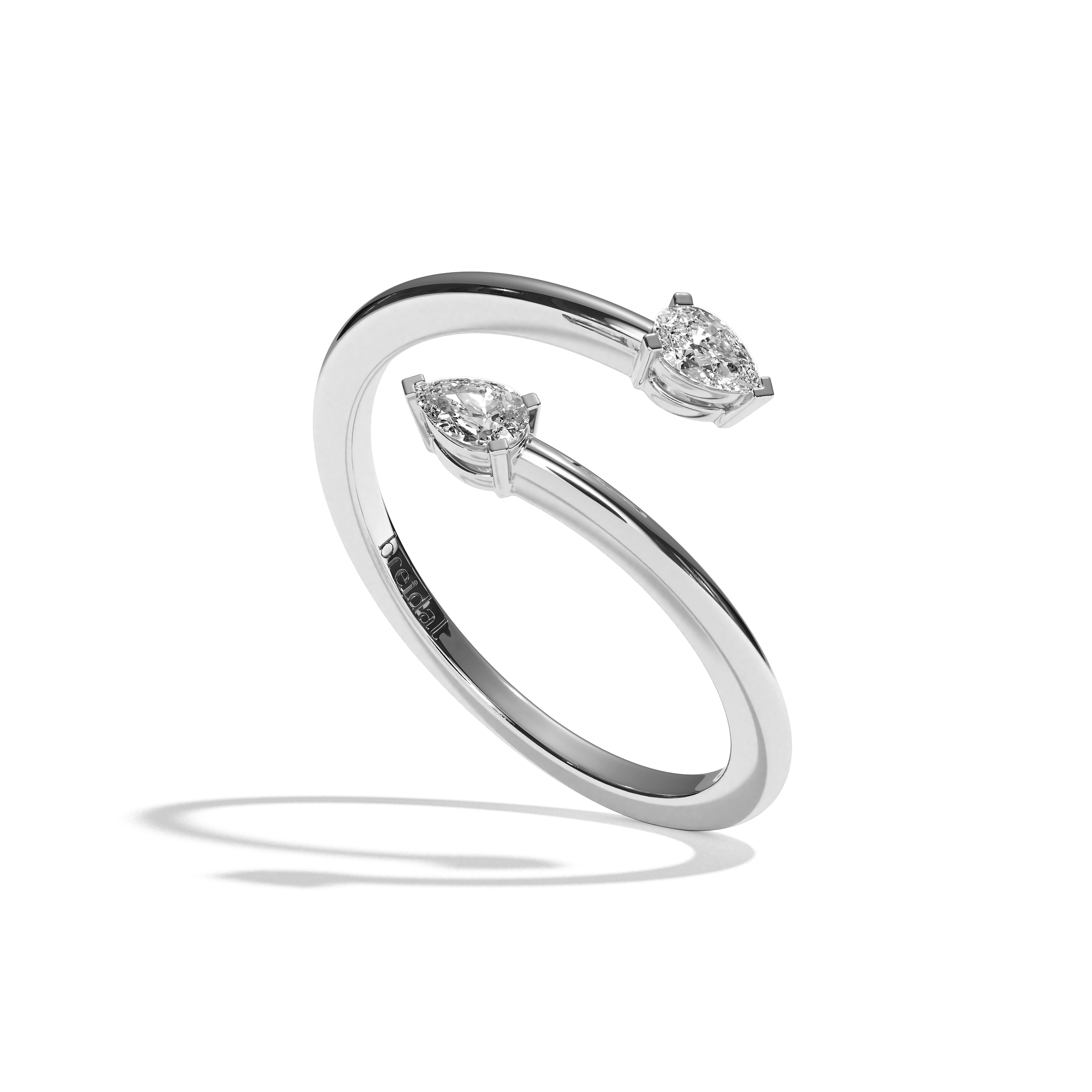 Bague Toi et Moi Diamant Poire - Vivante