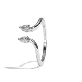 Bague Toi et Moi Diamant Poire - Sereine