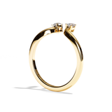 Bague Toi et Moi Diamant Poire platine - Sereine