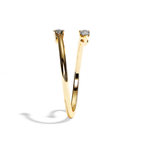 Bague Toi et Moi Diamant Poire or jaune - Vivante
