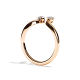 Bague Toi et Moi Diamant Poire platine - Sereine