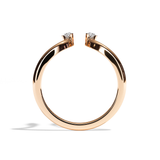 Bague Toi et Moi Diamant Poire platine - Sereine
