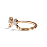 Bague Toi et Moi Diamant Poire platine - Sereine