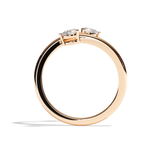 Bague Toi et Moi Diamant Poire or jaune - Vivante
