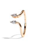 Bague Toi et Moi Diamant Poire - Sereine