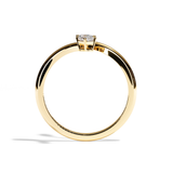 Bague Toi et Moi Ovale et Radiant or blanc - Assidue