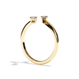 Bague Toi et Moi Ovale et Radiant or blanc - Assidue