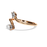 Bague Toi et Moi Ovale et Radiant or blanc - Assidue