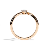 Bague Toi et Moi Ovale et Radiant or blanc - Assidue
