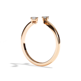 Bague Toi et Moi Ovale et Radiant or blanc - Assidue