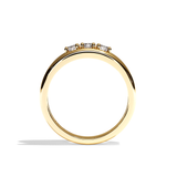 Bague trilogie diamant or blanc - Chaleureuse