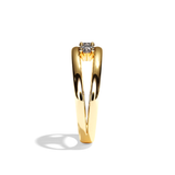 Bague trilogie diamant or blanc - Chaleureuse