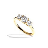 Bague trilogie diamant or rose - Libérée 0,50 CT