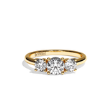 Bague trilogie diamant or rose - Libérée 0,50 CT