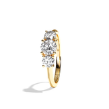 Bague trilogie diamant or rose - Libérée 0,50 CT