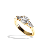 Bague trilogie diamant or jaune - Loyale
