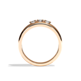 Bague trilogie diamant or blanc - Chaleureuse