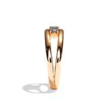 Bague trilogie diamant or blanc - Chaleureuse