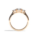 Bague trilogie diamant or rose - Libérée 0,50 CT