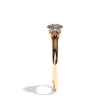 Bague trilogie diamant or rose - Libérée 0,50 CT