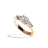 Bague trilogie diamant or jaune - Loyale