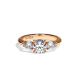 Bague trilogie diamant or jaune - Loyale