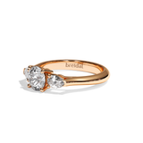 Bague trilogie diamant or jaune - Loyale